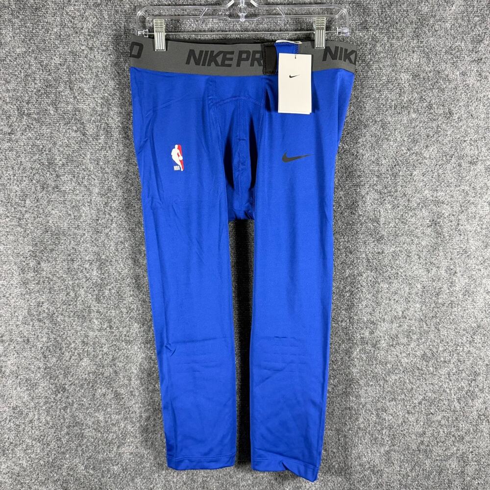 Nike Pro NBA Player Issue 3/4 Compression Tights Mens XL Blue DN1547-495 NWT